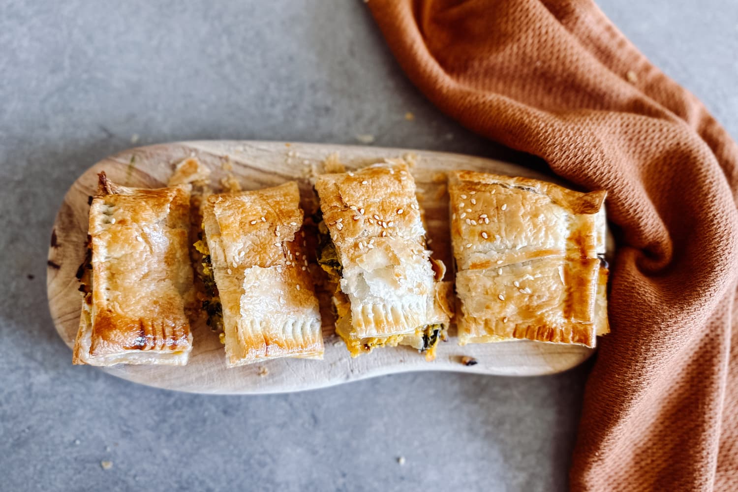 Pumpkin and Silverbeet Rolls